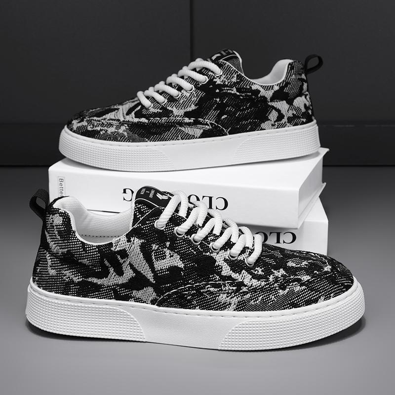 Men's Casual Shoes Four Seasons Breathable Canvas Shoes For Men Comfortable Flat Sneakers Man Vulcanize Shoes Outdoor Sneakers