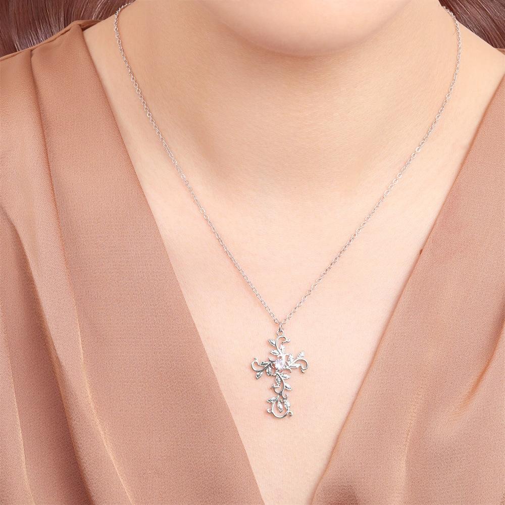 

Personalized Items, Fashionable Pink Diamond Vine Branch Shape Pendant Necklace Items