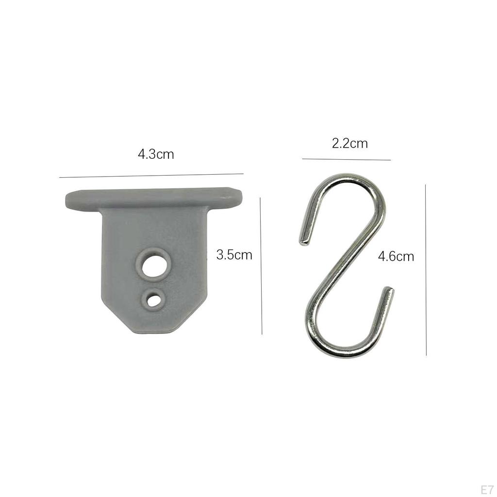 Awning Clips for Light Rope Attachment Set with RV Hooks Travel