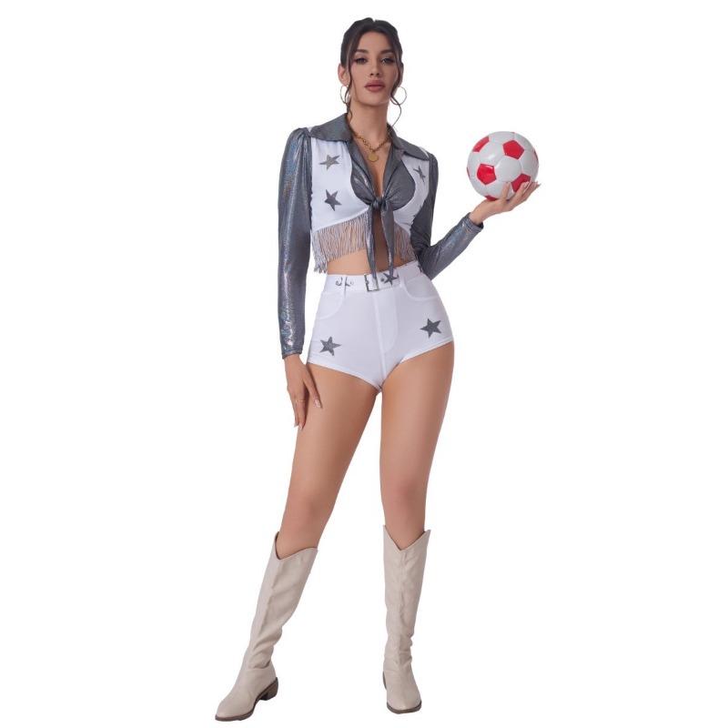 

Halloween football baby sexy cheer costume adult stage costume M