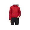 Adidas Floral Logo Fleece-Lined Hooded Jacket Women Jacket Red GG0769