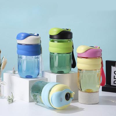 1 pièce Tasse à eau de grande capacité avec cordon de suspension, Tasse en plastique neutre, Tasse à café, Tasse en plastique portable, Bouteille d'eau de voyage