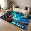Custom Name Crystal Velvet Rug,Ayliva Comfortable Anti Slip Floor Mat For Room Decoration