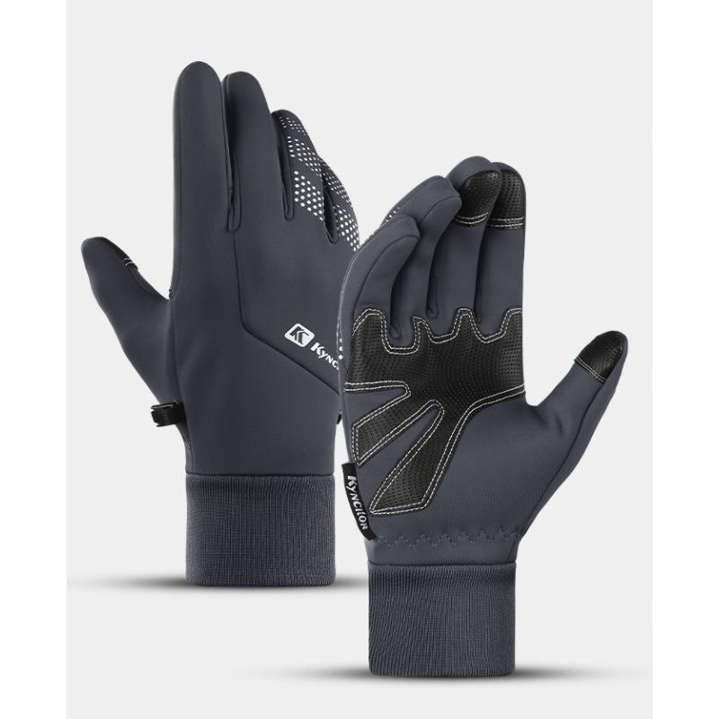 

Outdoor autumn and winter new warm bicycle riding gloves foreign trade windproof touch screen men and women anti-splashing sports XL сірий колір