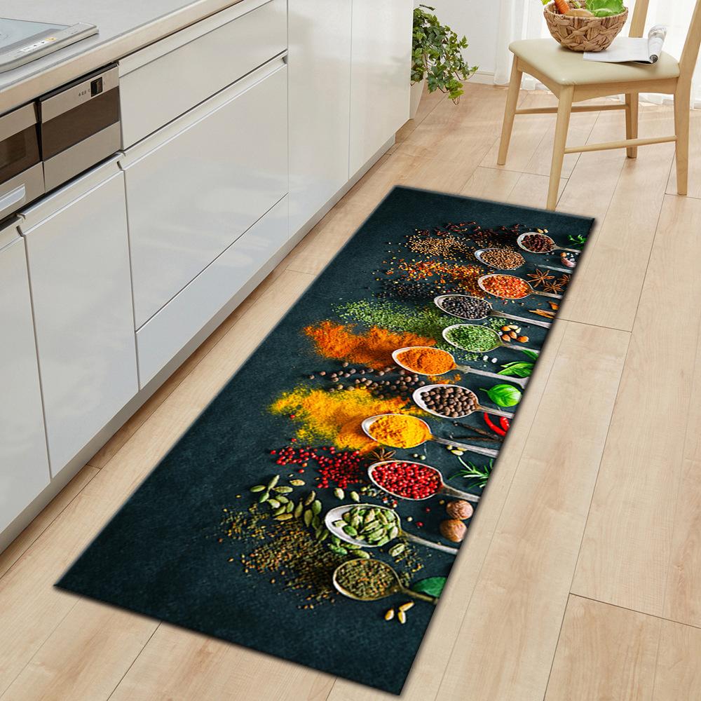 Kitchen Rug Durable Home Entrance Doormat Floor Mat Anti slip Household Washable Carpet Home Decor Rugs