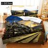 Train Bedding Sets Kids Duvet Cover Bed Set Soft Quilt Cover With Pillowcase Single Queen King Size Car Comforter Bedding Set