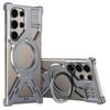 For Samsung Galaxy S23 Ultra Magnetic Bumper Case Rotating Kickstand Metal Phone Cover