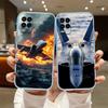 RE56 Strategic bomber aircraft Transparent Phone Case for Samsung Galaxy A04 A04S A14 A23 A34 A54 M23 M33 M52 M53