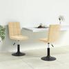 Day and Night - Day and Night Swivel Dining Chairs 2 Pcs Cream Velvet