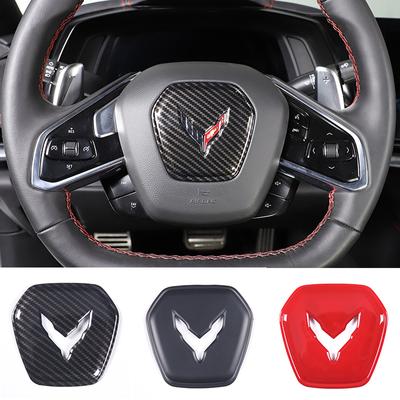 ABS Carbon Fiber Car Carbon Fiber Emblém Odznak ozdobný štítek pro auto Chevrolet Corvette C8 Stingray Z51 Z06 -2023