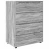 Storage Cabinet Grey Sonoma 80 X 48 X 105 Cm Particleboard