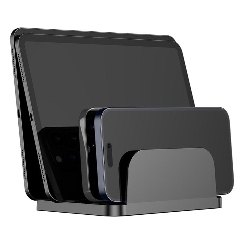 Universal Wall Mounted Stand For Tablets And Smartphones Compatible for up to 20mm Width Pad Phone Devices Organizers