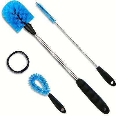 3-in-1 Water Bottle Brush Set Cleaning Brush Long Handle Water Bottles Cleaner Washing Kitchen Scrubbing Tools Milk Bottle Brush