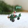 Miniature Christmas Hanging Ornament Miniature Christmas Hanging Ornament Delicate Iron Resin Holiday Tree Adornment
