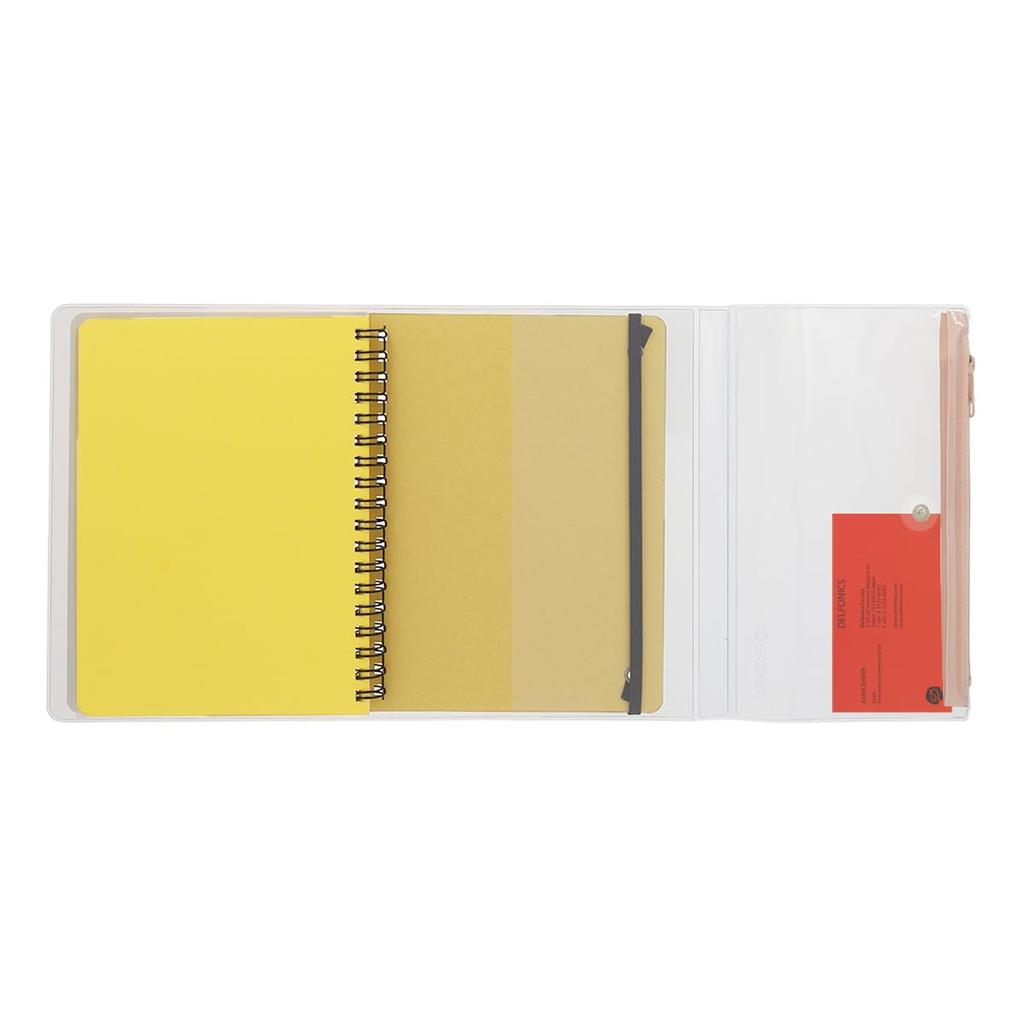 Rollbahn Pocket Memo Storage Cover L [Delfonics] (Blue Gray)