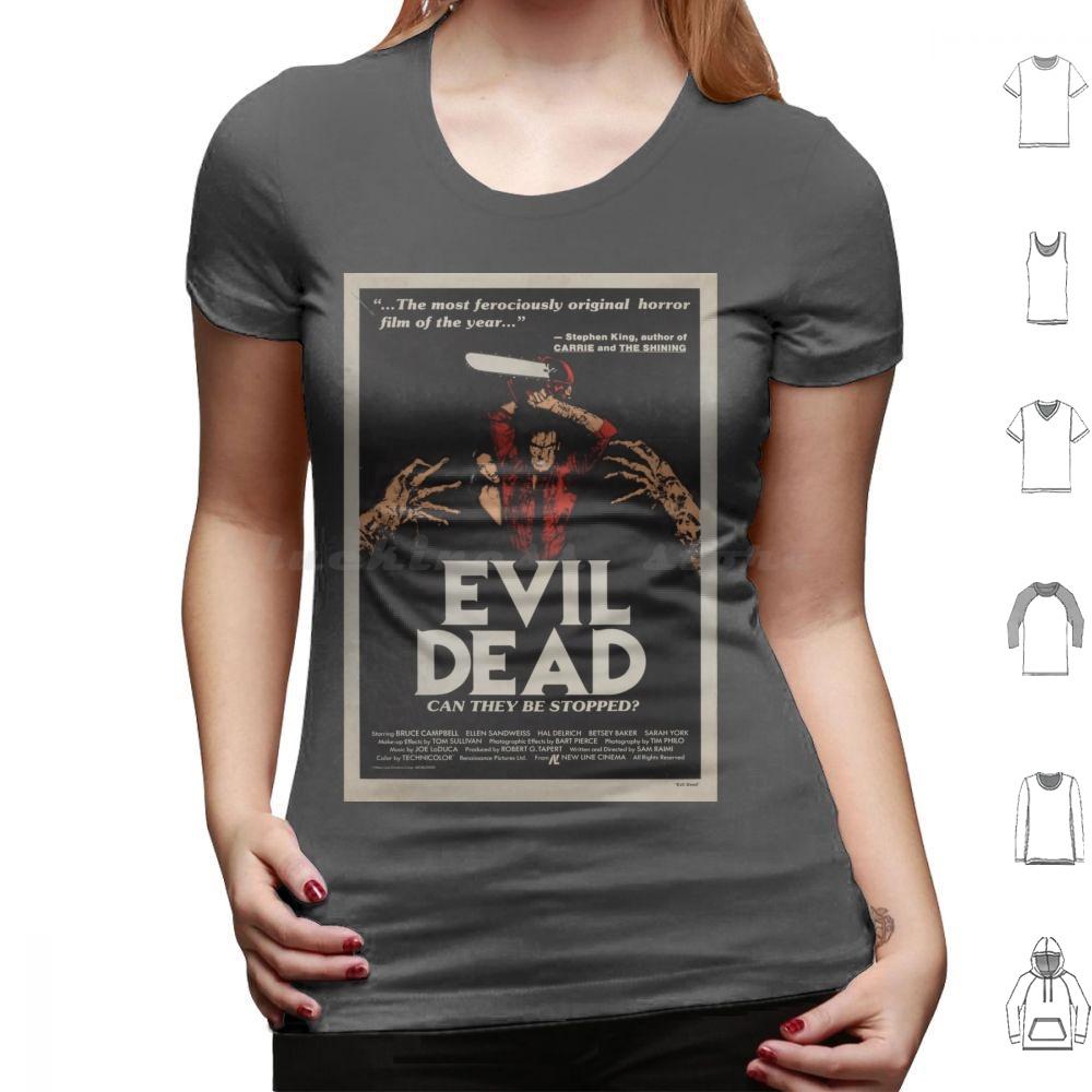 Evil Dead T Shirt Big Size 100 Cotton Horror Movie Dead Halloween Film Vintage Zombie Retro Funny Evil Dead Ash Bruce Campbell
