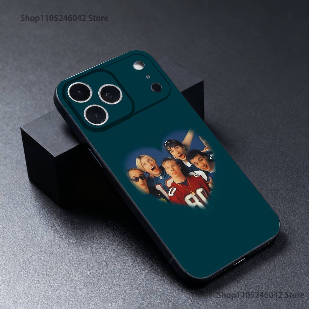 B-Backstreet Boys BSB Black Soft Cover Phone Case For iPhone 17,16,15,14,13,12,11,Pro,XS,Max,XR,Plus,E,SE4,Mini