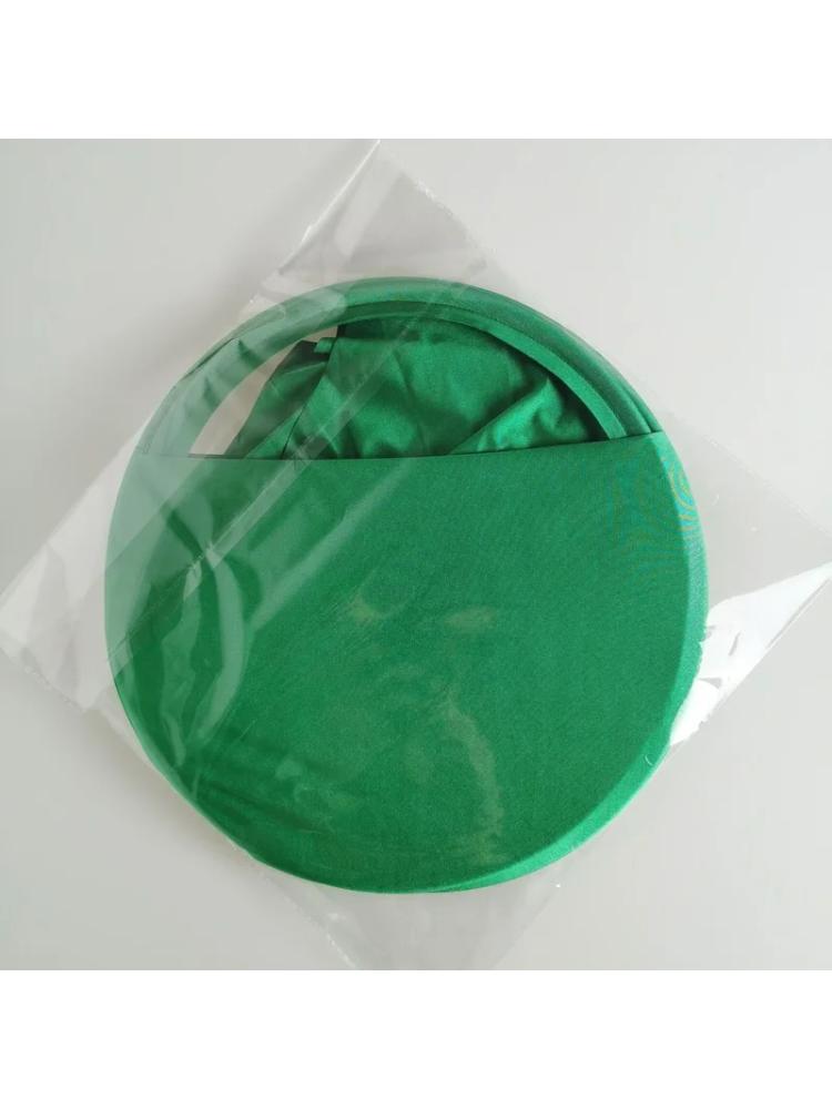 Generic Collapsible Laundry Basket Portable Stretchable Shape Stable Dirt Odor Proof Round Green For Home Bathroom Dirty Clothes