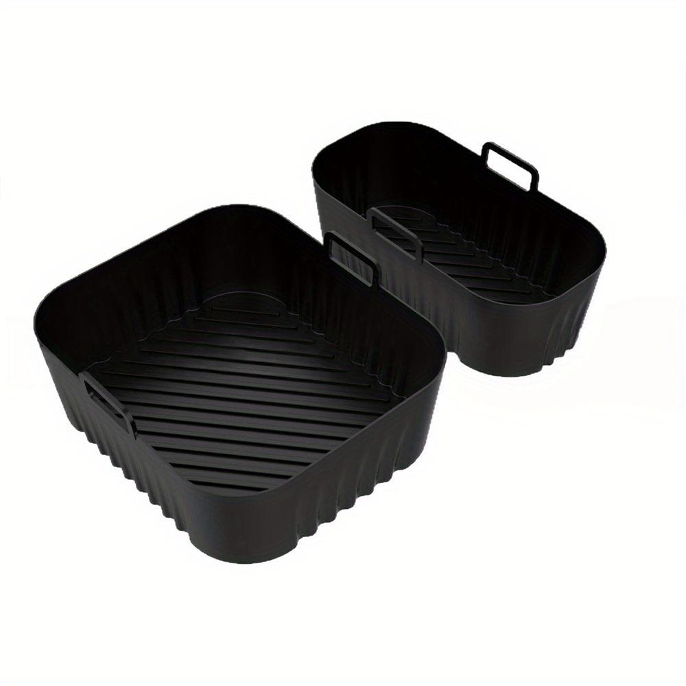 

Silicone Air Fryer Mat Reusable Silicone Liners for Air Fryers Suitable for Philips Air Fryer Model NA35O-3000 for Baking чорний