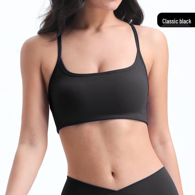 

Сексуальный спортивный бюстгальтер с открытой спиной - Дышащий топ для йоги для женщин Large