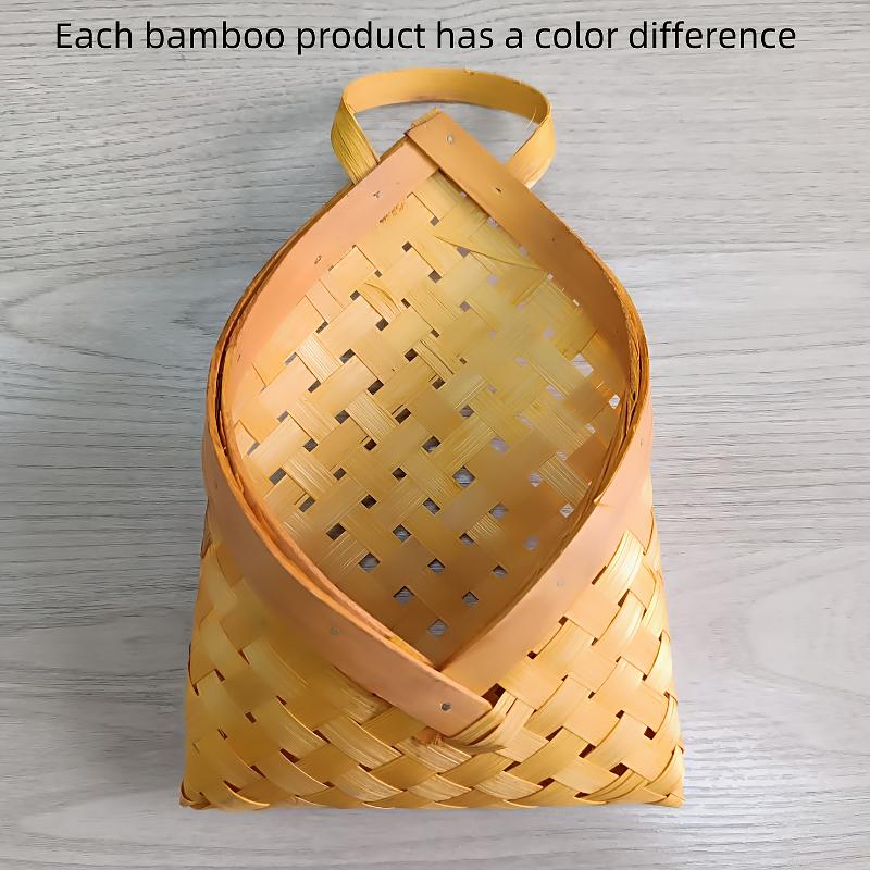 1PC Multi-Purpose Kitchen Decor Woven Wall-Mounted Basket Farmhouse Wall Hanging Vegetables 2 Sizes