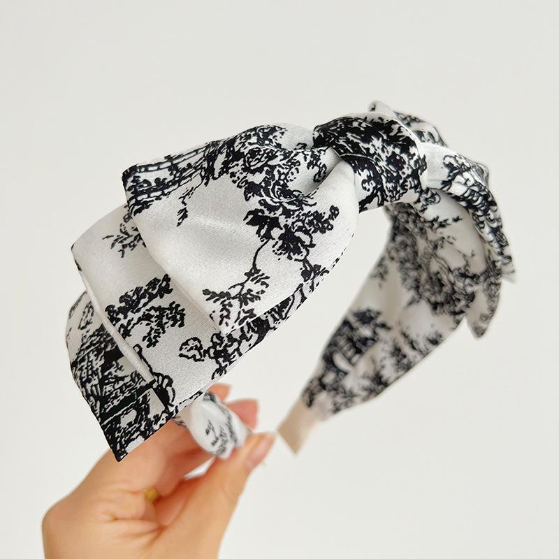 Bohemian Bohemian Flower Silk Satin  Big Knot Hairbands Headbands Ornament Accessories Hair Accessories