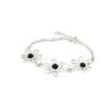 Les Trésors De Lily [I2622] - Silver Bracelet 'Jeet Black Goddess' Silver-black (rhodium-plated) - 18 Mm