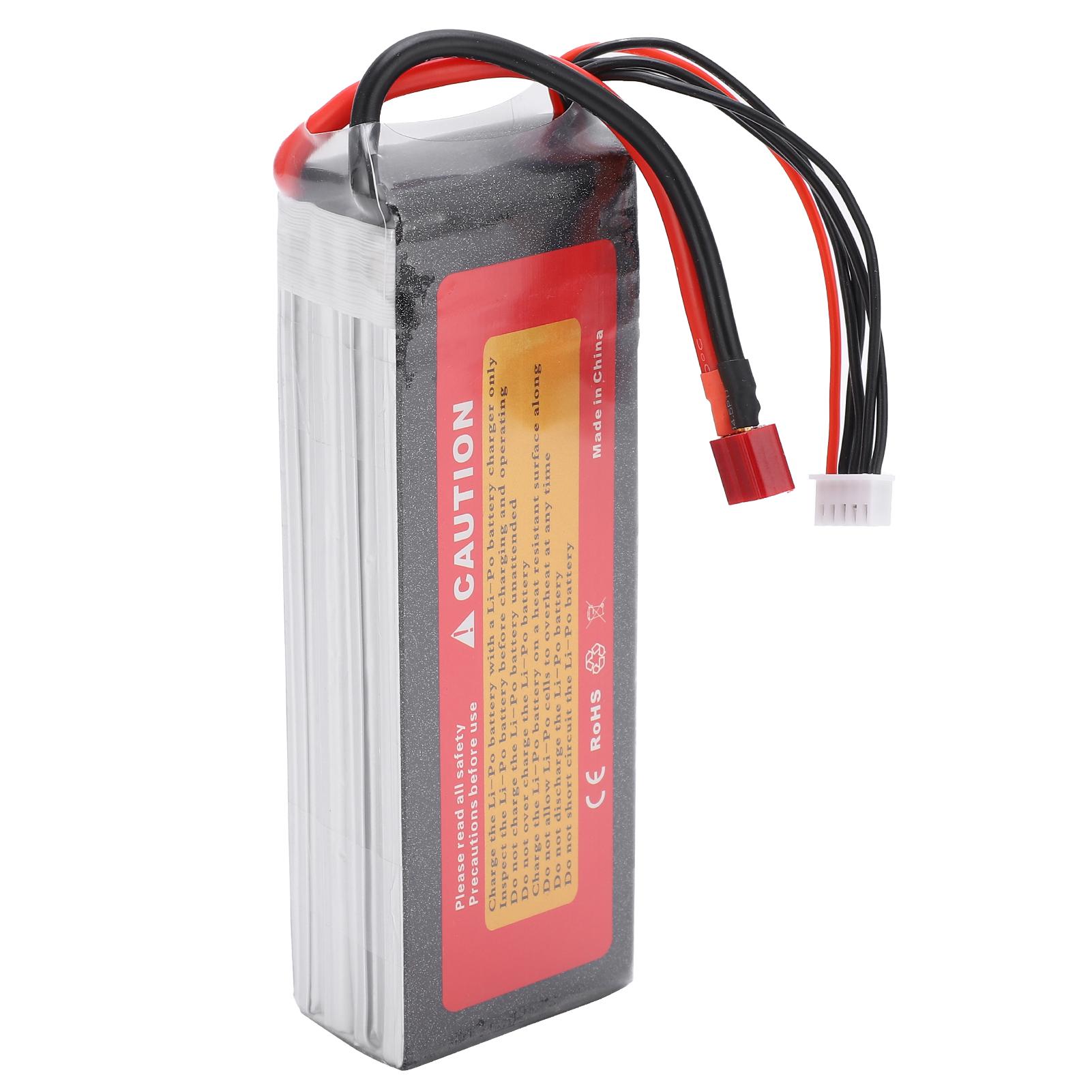 

14.8V 5500mAh LiPoly Batteries 60C 4S T Plug Model LiPo Battery for RC Car Boat Airplane