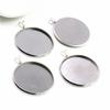 Moda 8-25mm Dimensione Interna Materiale Acciaio Inossidabile Semplice Stile V Base Cabochon Impostazione Cameo Ciondoli Vassoio Ciondolo