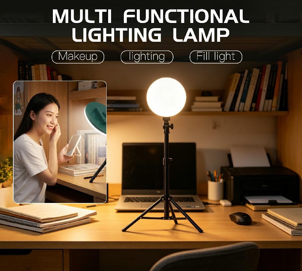 UFO Camping Light Fill Light Digital Display Magnetic Hook USB C-type LED Light 8H Outdoor Emergency Long-lasting Lighting
