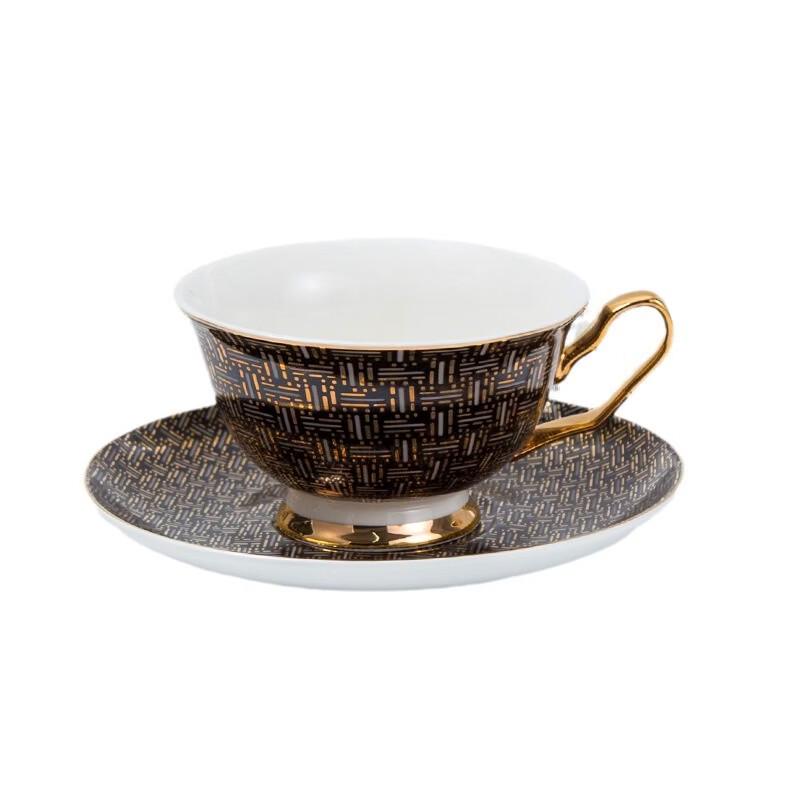 Shangqi Tassel Charm Ceramic Coffee Cup and Saucer Set