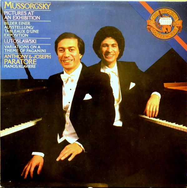 

Виниловая пластинка ANTHONY UND JOSEPH PARATORE MODEST Картинки с выставки Variati M42017 CBS Masterworks 1982 Нидерланды Классика Б/у