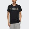 Adidas Logo Print Short Sleeve T-Shirt Men Tops Black DZ1989