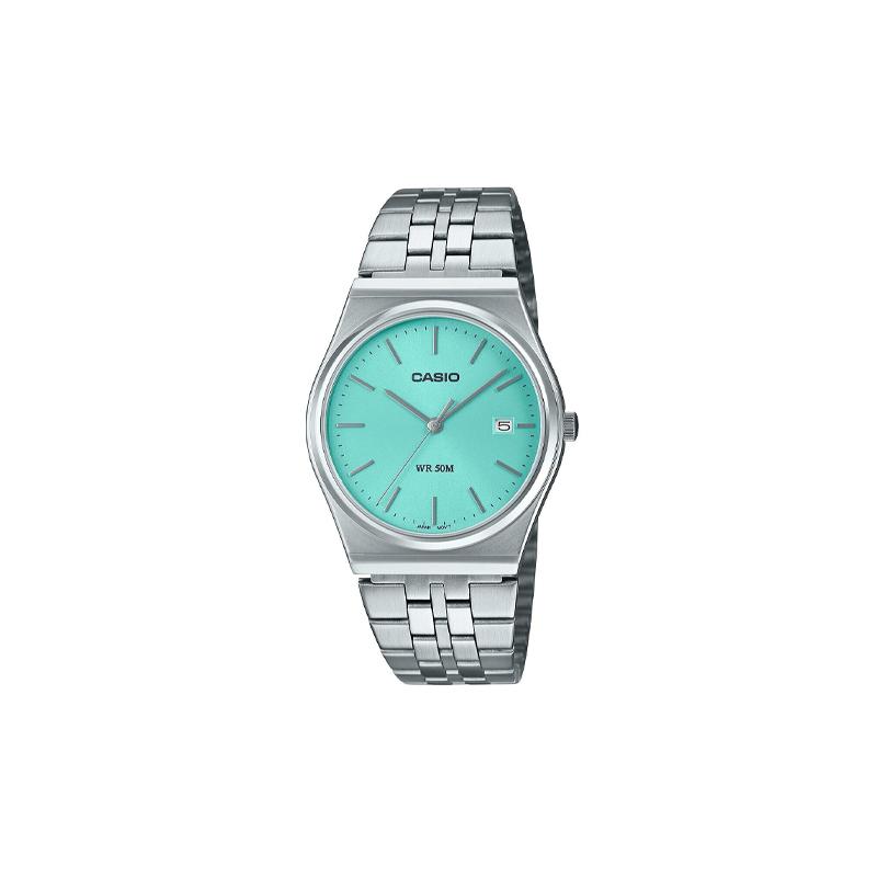 Casio Orologio da Donna Impermeabile 50 Metri Quarzo Cinturino in Acciaio Quadrante Blu MTP-B145D-2A1