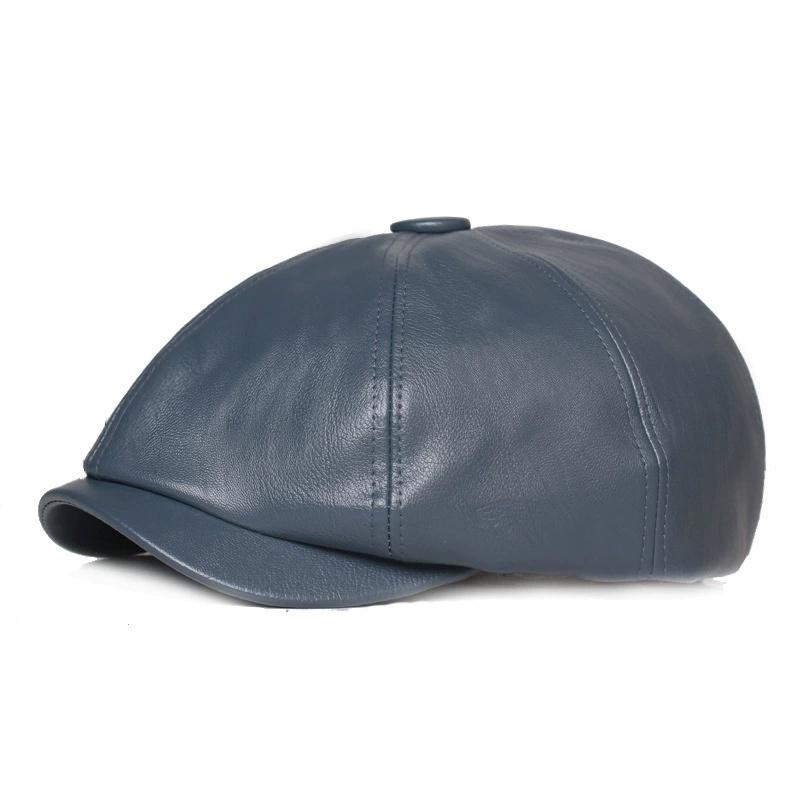 Snapback Einstellbare Kappe Zunge Student Modisch Trendig Elegant Barett Leder Herrenhut Achteckig Schule Alt Vintage Hüte Für Männer Freizeit
