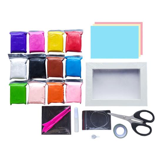 

Набор для лепки из самозатвердевающей глины «Сделай сам» 3D фоторамка для пар, подарок на День святого Валентина, день рождения, нелипкая моделирующая глина для детей и взрослых