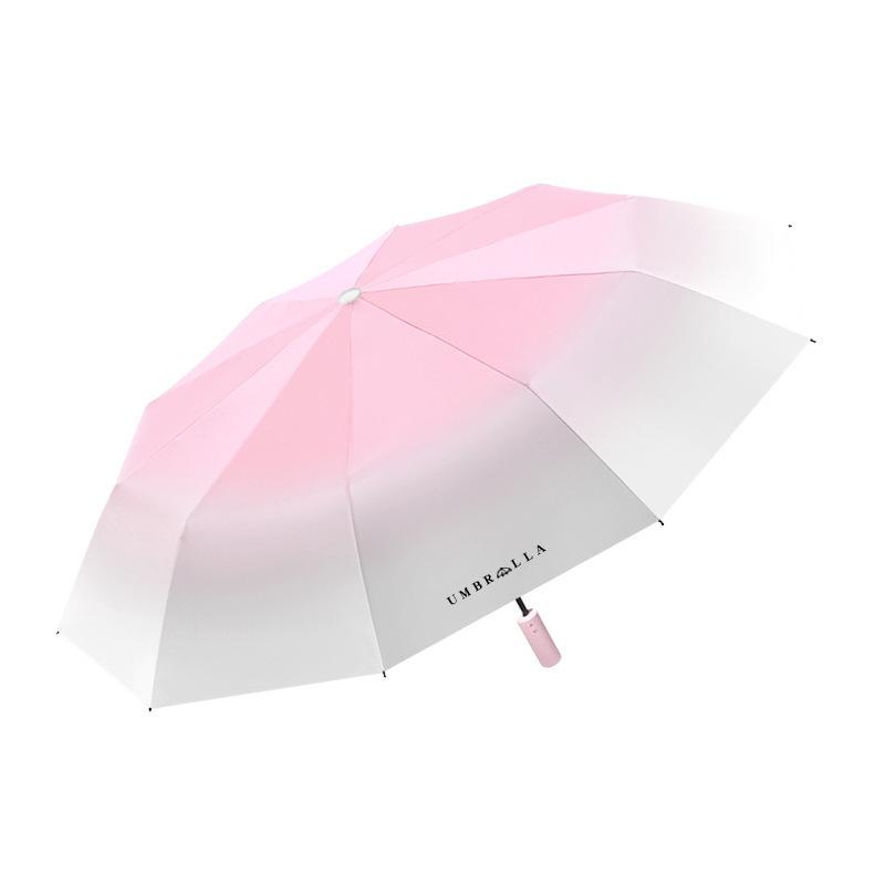 Automatic umbrella, large enlarged and thickened folding umbrella, weather and rain, women's parasol, sun protection umbrella, UV protection