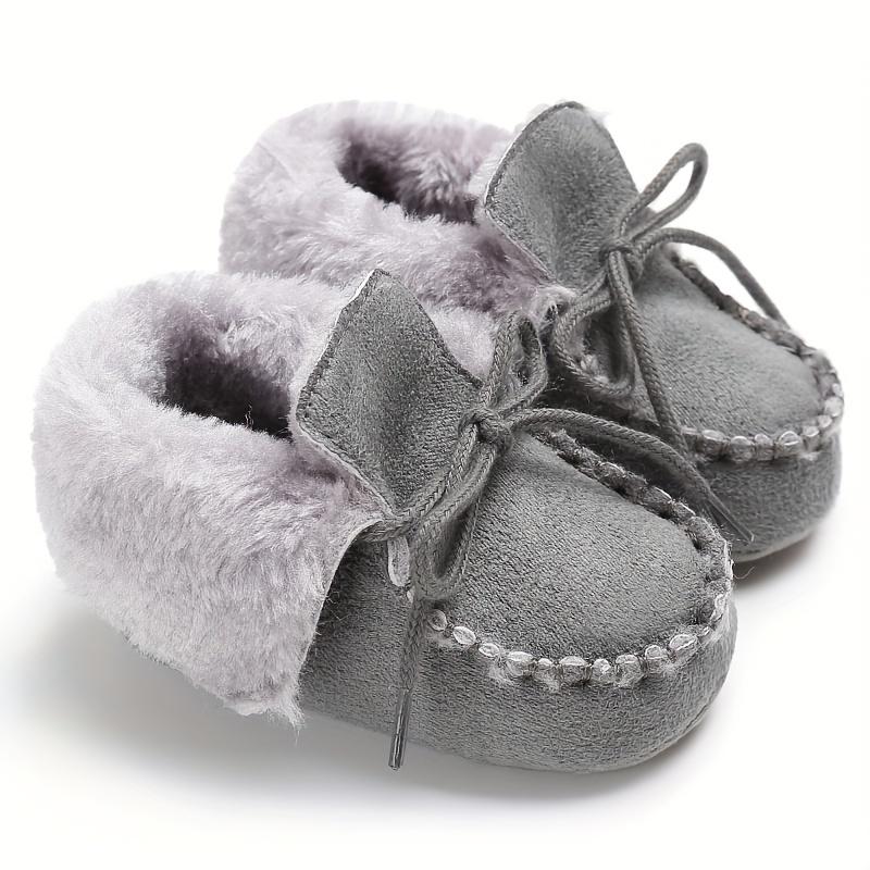 New Winter Baby Boots for Kids with Warm Soles, Infant Toddler Walking Shoes