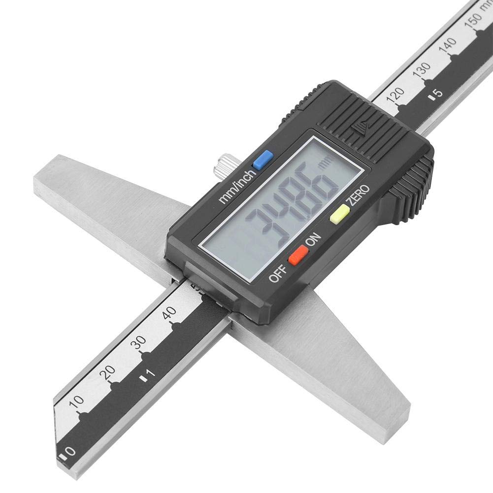 Mxtech Vernier Caliper Gauge Vernier Measuring Tool 0-150mm Stainless Steel Vernier Caliper, 0.01mm Digital Depth Gauge, High Precision for Daily Use