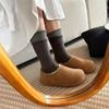 Kleine Kartoffeln Ferse All-inclusive Samt Warmer Hals Ken Schuhe Tragen Dicksohlige Flauschige Schuhe Baumwollschuhe im Herbst und Winter