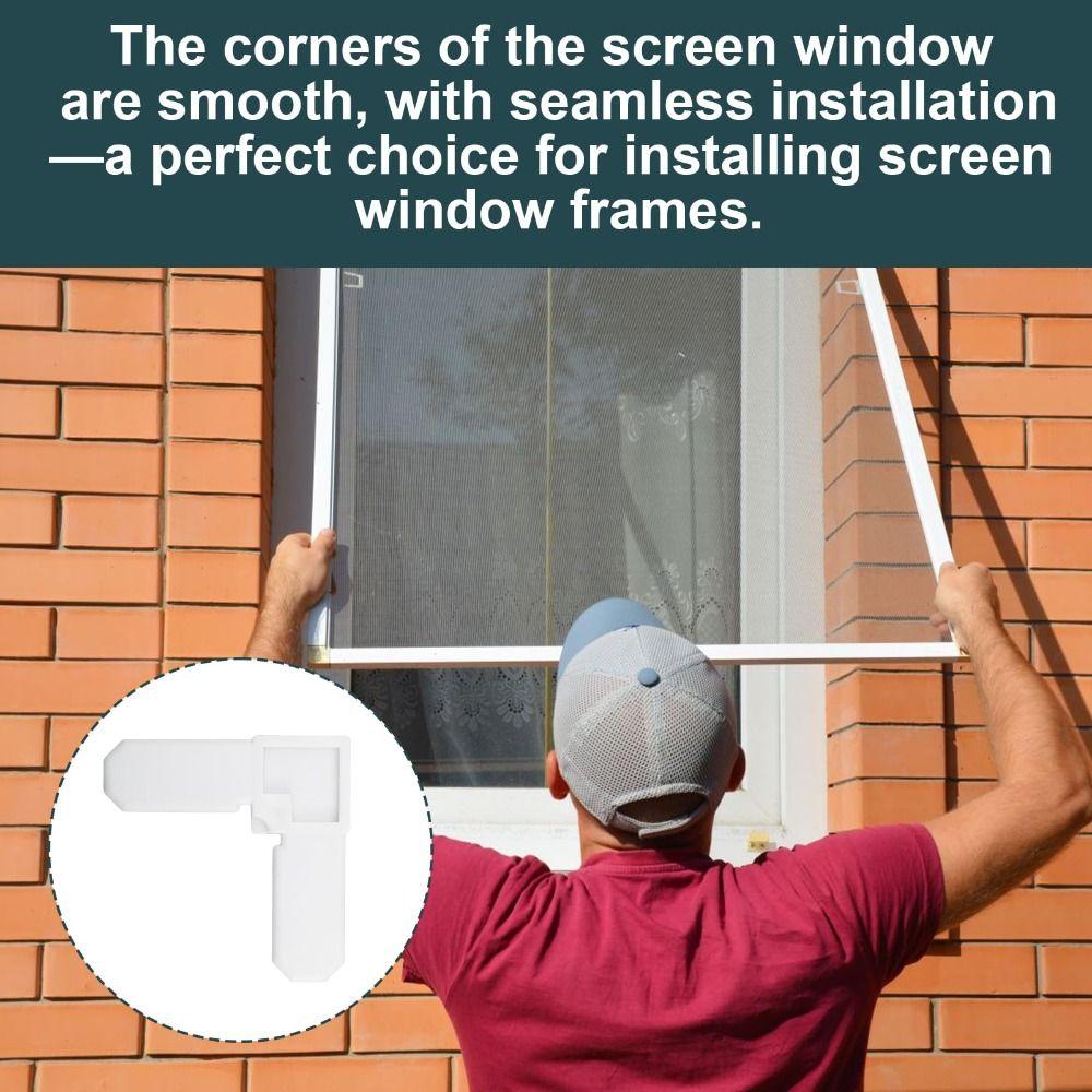5/16 x 3/4 Inch Plastic Right Angle Corner Bracket Plastic Material L Type Window Screen Frame Corner Piece Right Angle