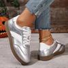 Women's Casual Sports ShoesGirls' N-Slip Lace-Up Low-Top Casual Sports Shoes Wear-Resistant Women's ShoesLightweight Round Toe