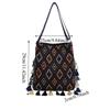 Geometric Ethnic Style Crossbody Bags Woven Messenger Bag All-match Bohemian Tote Bag  Travel
