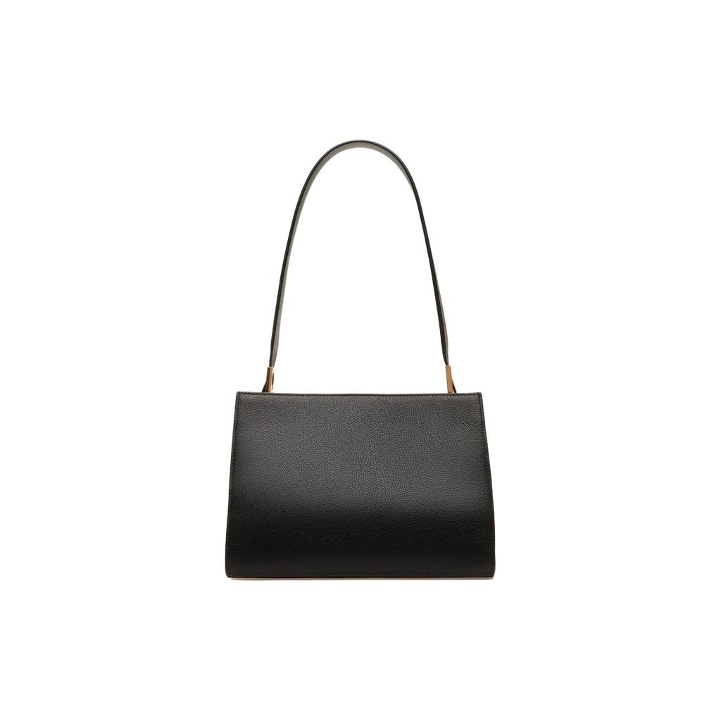 Bally Emblem Fashion Casual Solid Color Grain Leather Tote Shoulder Bag Women bags Black 6306504
