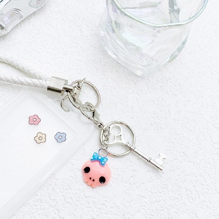 Stylish Beaded Eye Keychain Multifuntional Jewelry Fashion Bag Accessory Portable Key Holder Haloween Theme Key Ornament