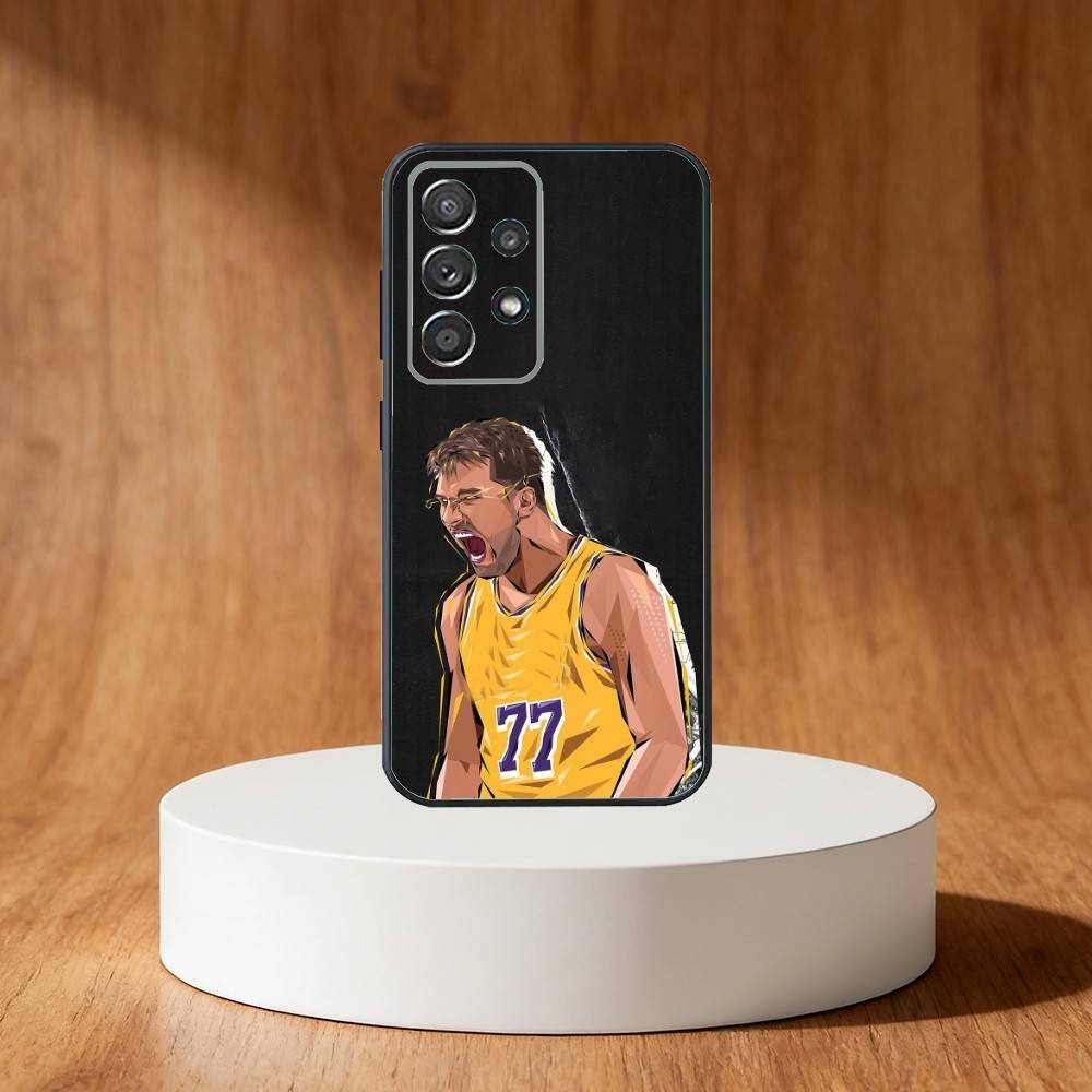 

basketball Luka Doncic 77 Phone Case For Samsung S25,S24,S21,S22,S23,S30,Ultra,S20,Plus,Fe,Note,10,9,5G Black Cover Samsung S225G