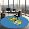 Parramatta Eels (1) Round Office Rug Decorative Floor Rug for Office Bedroom Living Room and Home Space