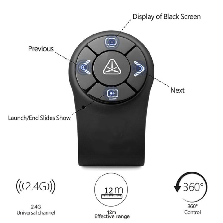 Finger Ring Remote Control for Powerpoint PPT Slide 2.4GHz RF Wireless Presenter