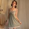 Sex Underwear Sexy V-neck Summer Thin Lace Perspective Advanced Sense Suspender Nightdress
