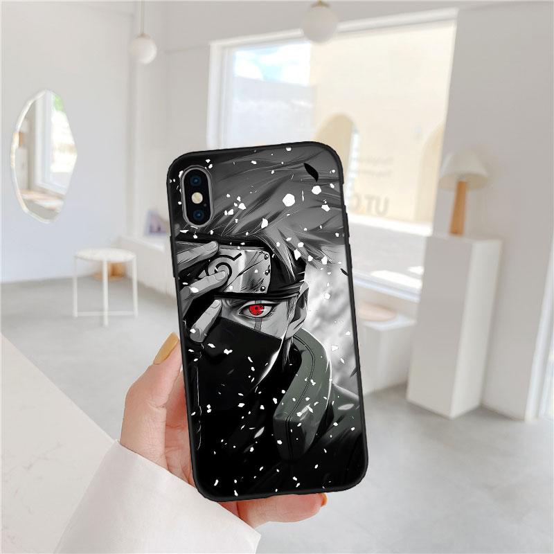 PP49 Naruto Kakashi Soft Shell Phone Case for Samsung Galaxy S20 S21 S22 Ultra FE + Plus A21S A22 A24 A25 A26 A30 A30S A31